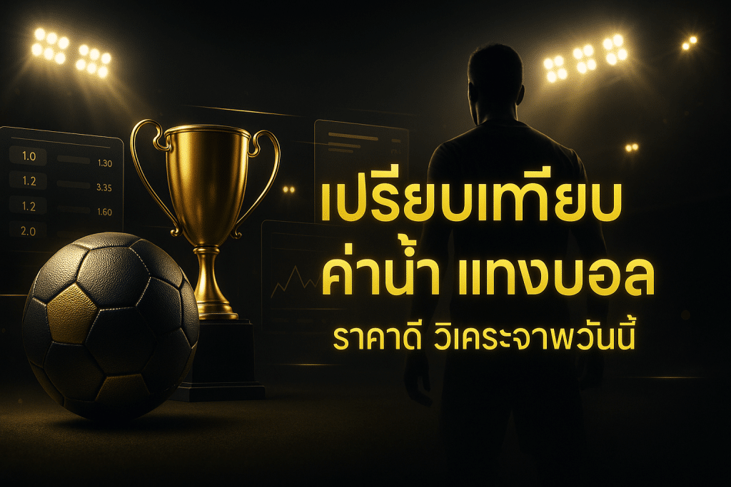 เปรียบเทียบ ค่าน้ำ แทงบอล